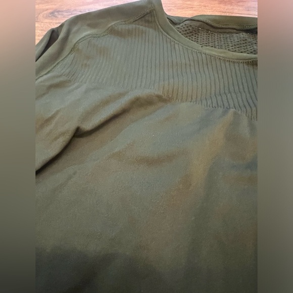 Zella Green Meridian Seamless Long Sleeve Top Size Large - Picture 2 of 8